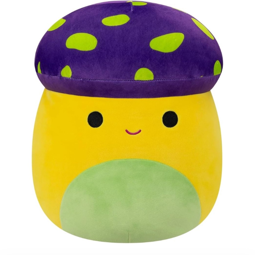 Squishmallow 12” Enid Neon Yellow Mushroom